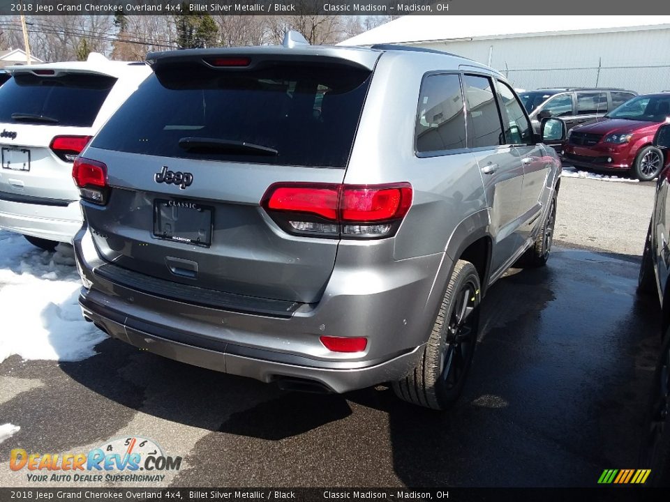 2018 Jeep Grand Cherokee Overland 4x4 Billet Silver Metallic / Black Photo #2