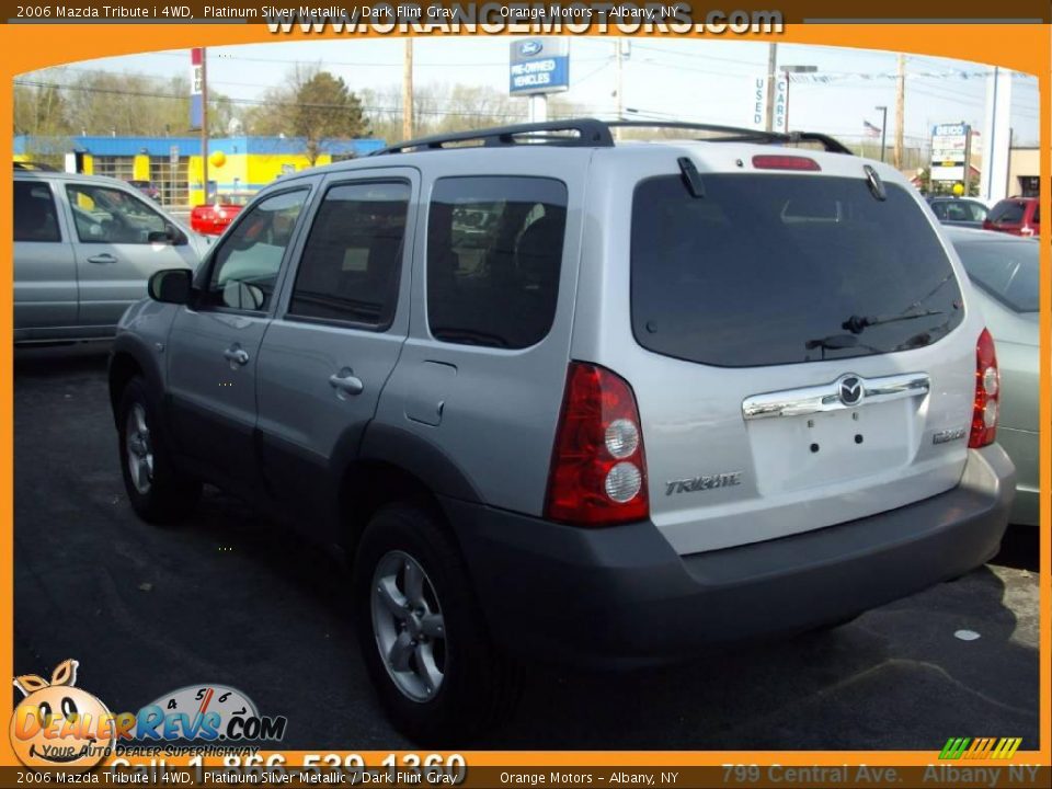 2006 Mazda Tribute i 4WD Platinum Silver Metallic / Dark Flint Gray Photo #3