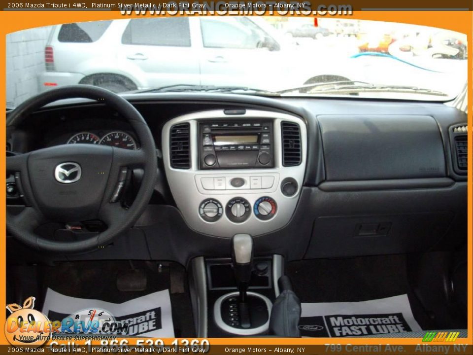2006 Mazda Tribute i 4WD Platinum Silver Metallic / Dark Flint Gray Photo #6