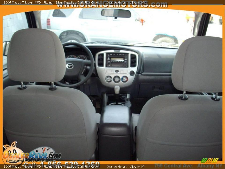 2006 Mazda Tribute i 4WD Platinum Silver Metallic / Dark Flint Gray Photo #10