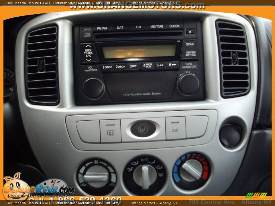 2006 Mazda Tribute i 4WD Platinum Silver Metallic / Dark Flint Gray Photo #12