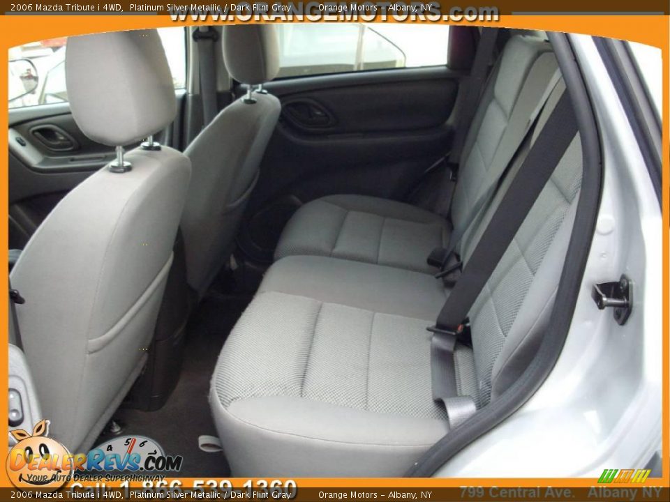 2006 Mazda Tribute i 4WD Platinum Silver Metallic / Dark Flint Gray Photo #14