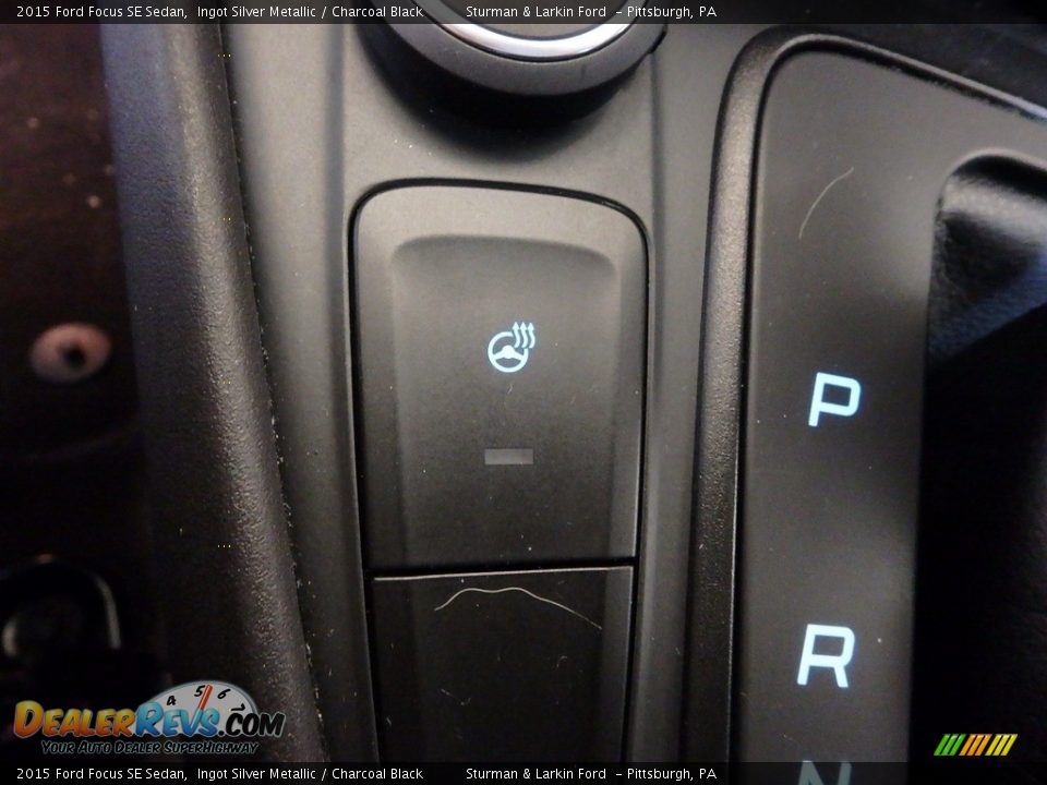 2015 Ford Focus SE Sedan Ingot Silver Metallic / Charcoal Black Photo #12