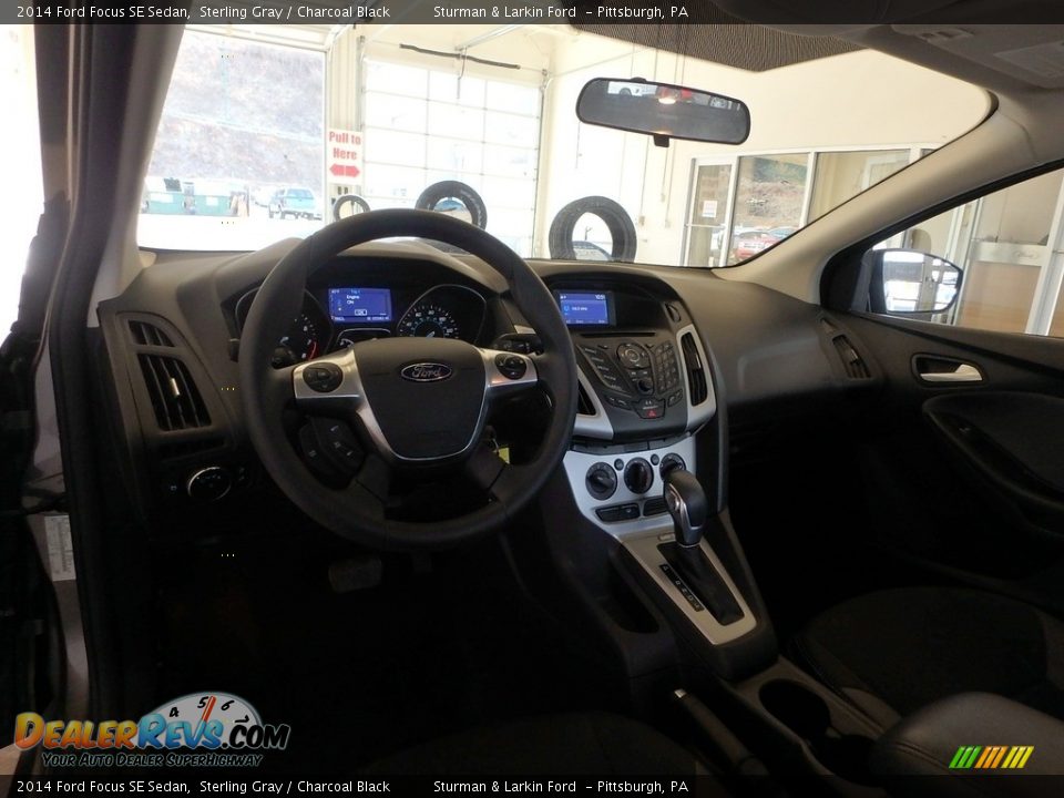 2014 Ford Focus SE Sedan Sterling Gray / Charcoal Black Photo #9