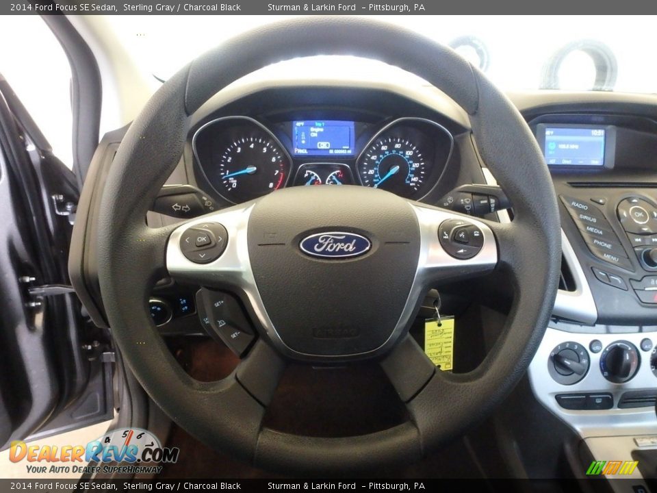 2014 Ford Focus SE Sedan Sterling Gray / Charcoal Black Photo #12