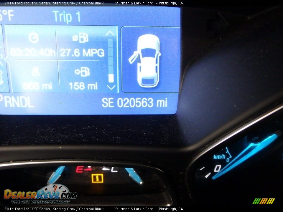 2014 Ford Focus SE Sedan Sterling Gray / Charcoal Black Photo #15