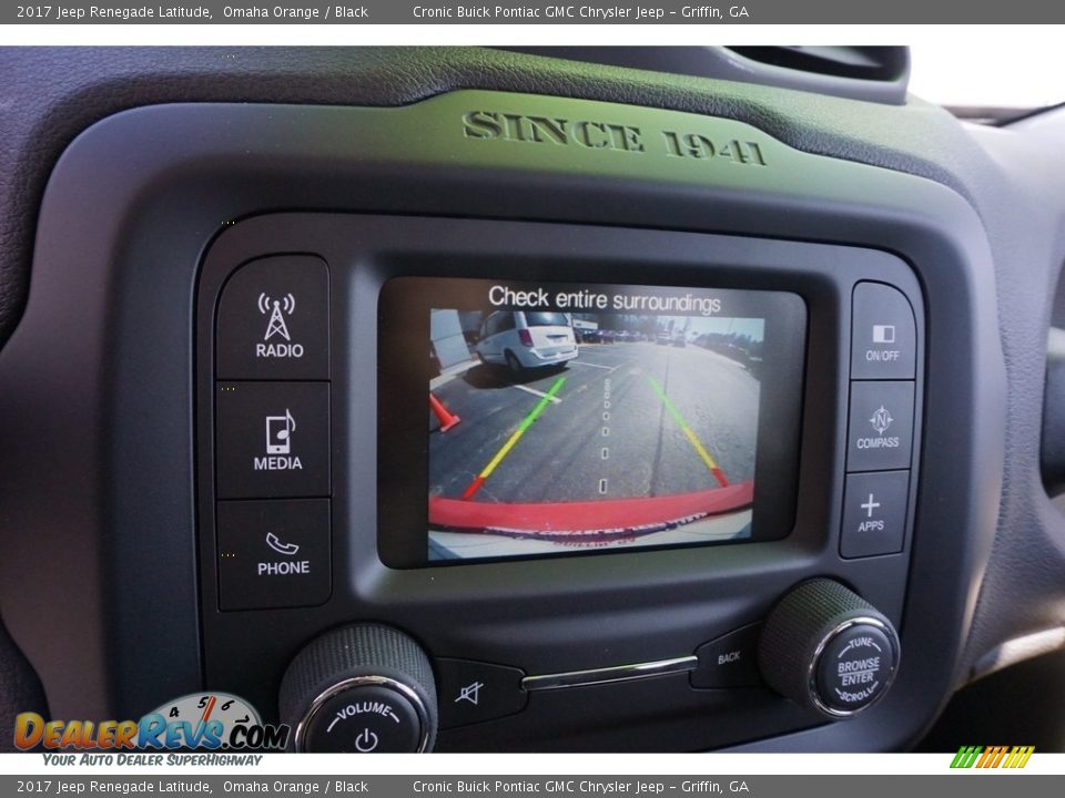 2017 Jeep Renegade Latitude Omaha Orange / Black Photo #7