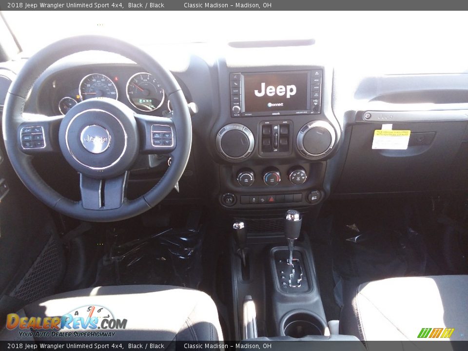 2018 Jeep Wrangler Unlimited Sport 4x4 Black / Black Photo #6