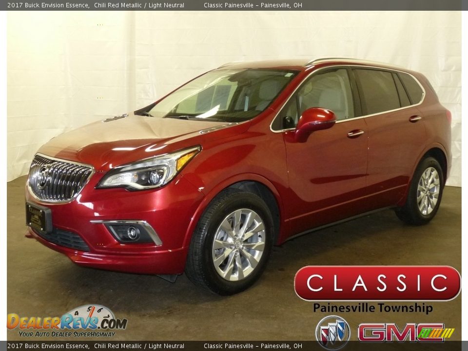 2017 Buick Envision Essence Chili Red Metallic / Light Neutral Photo #1