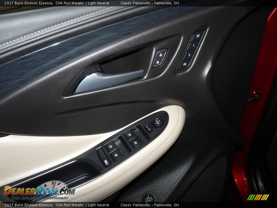 2017 Buick Envision Essence Chili Red Metallic / Light Neutral Photo #10