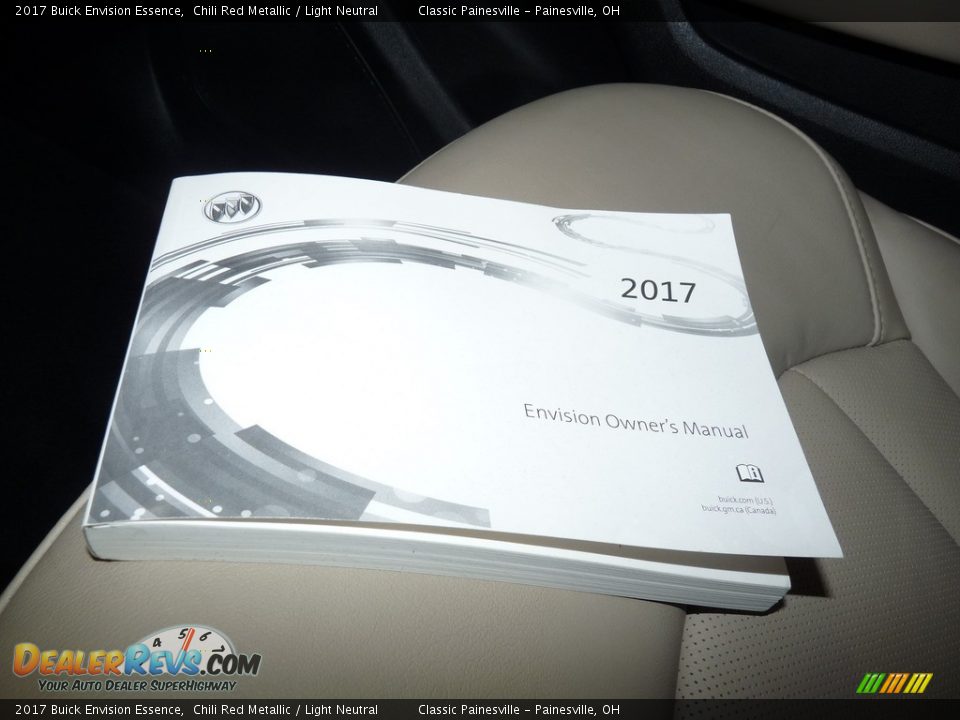 2017 Buick Envision Essence Chili Red Metallic / Light Neutral Photo #16