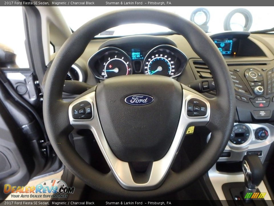 2017 Ford Fiesta SE Sedan Magnetic / Charcoal Black Photo #13
