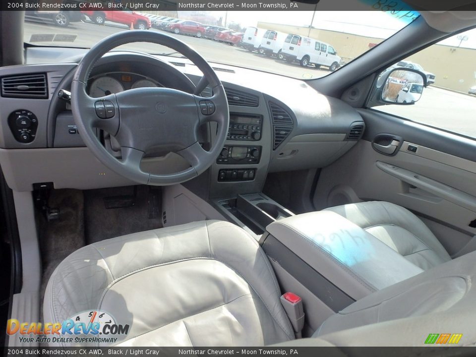 2004 Buick Rendezvous CX AWD Black / Light Gray Photo #10