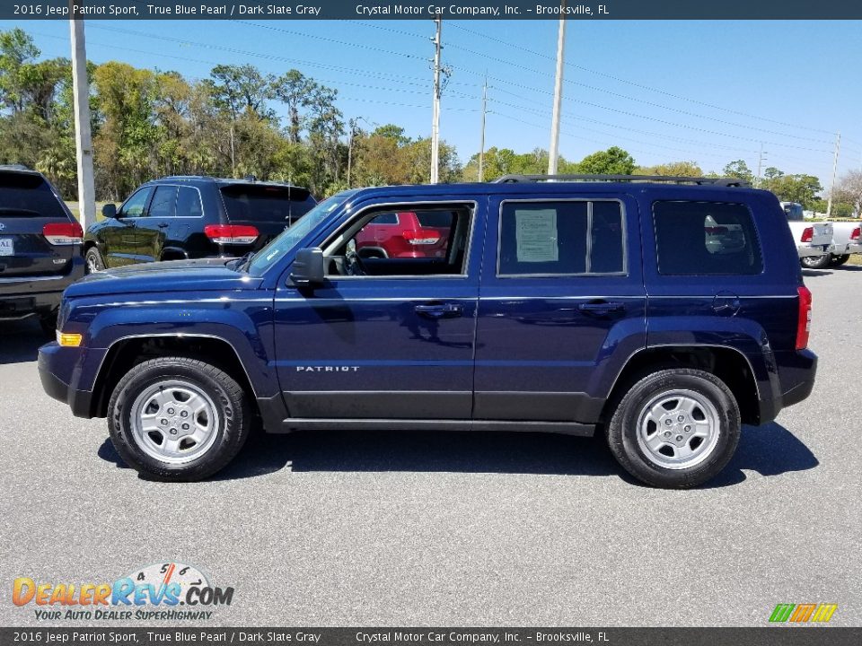 2016 Jeep Patriot Sport True Blue Pearl / Dark Slate Gray Photo #2