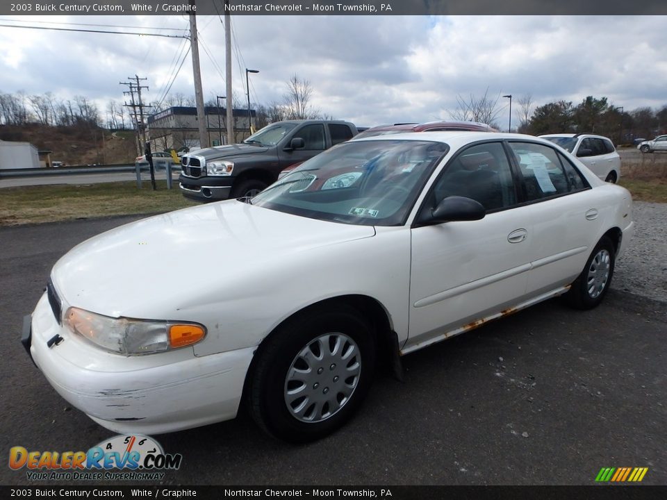 2003 Buick Century Custom White / Graphite Photo #1