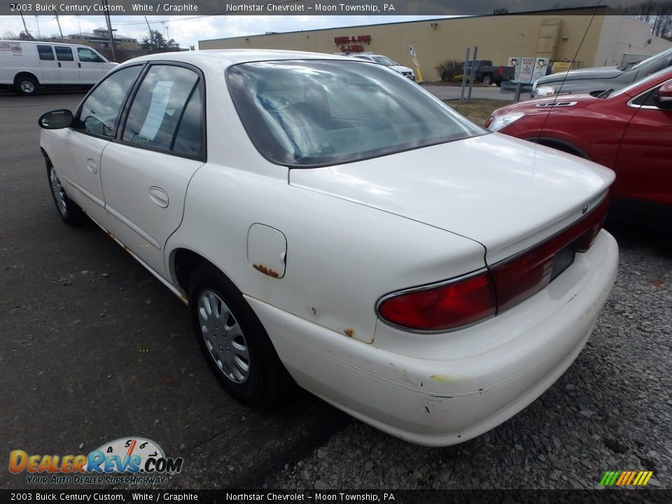 2003 Buick Century Custom White / Graphite Photo #2