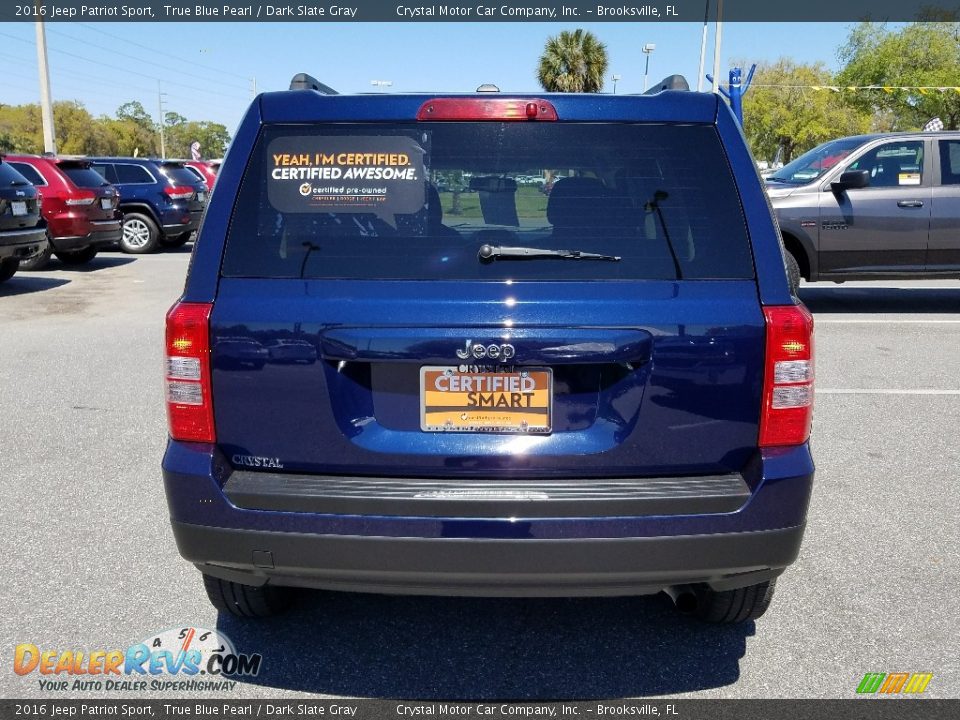 2016 Jeep Patriot Sport True Blue Pearl / Dark Slate Gray Photo #4