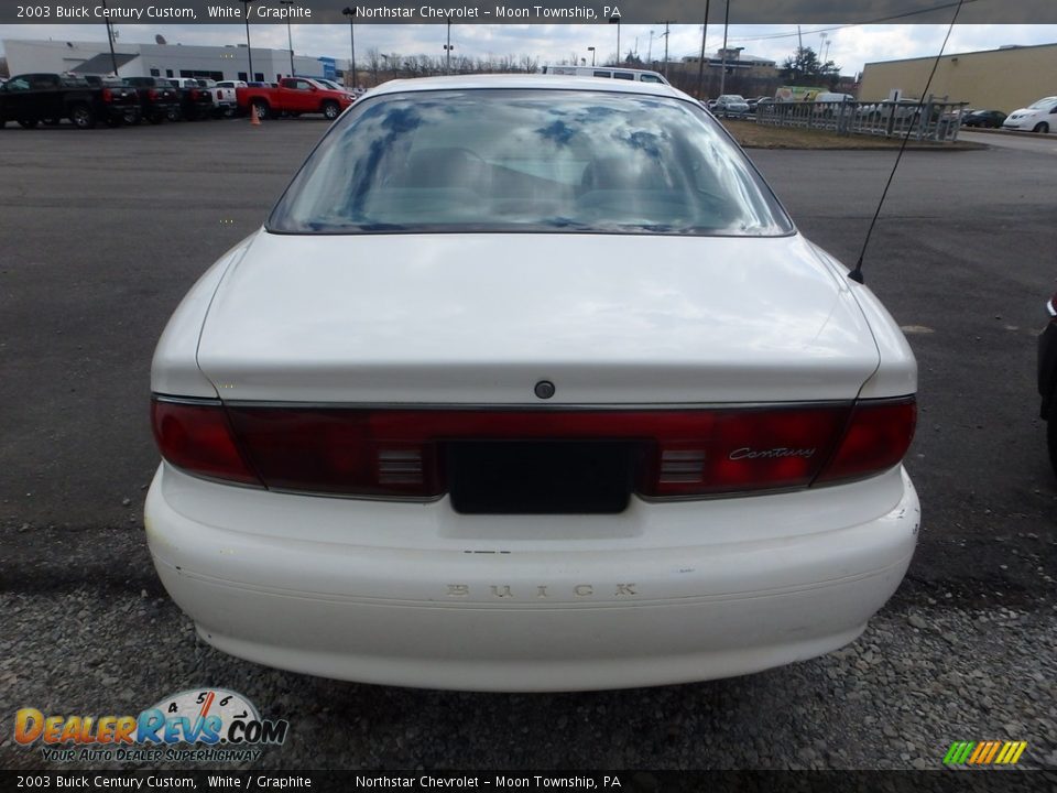 2003 Buick Century Custom White / Graphite Photo #3