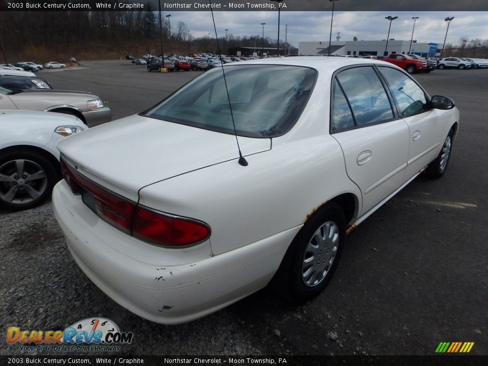 2003 Buick Century Custom White / Graphite Photo #4