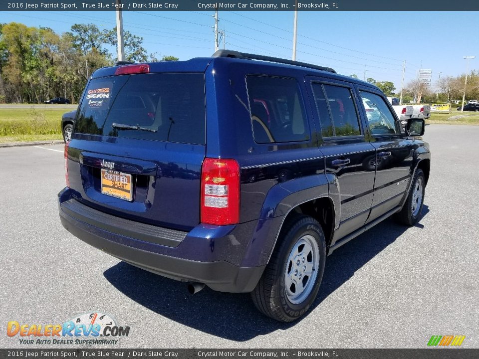 2016 Jeep Patriot Sport True Blue Pearl / Dark Slate Gray Photo #5