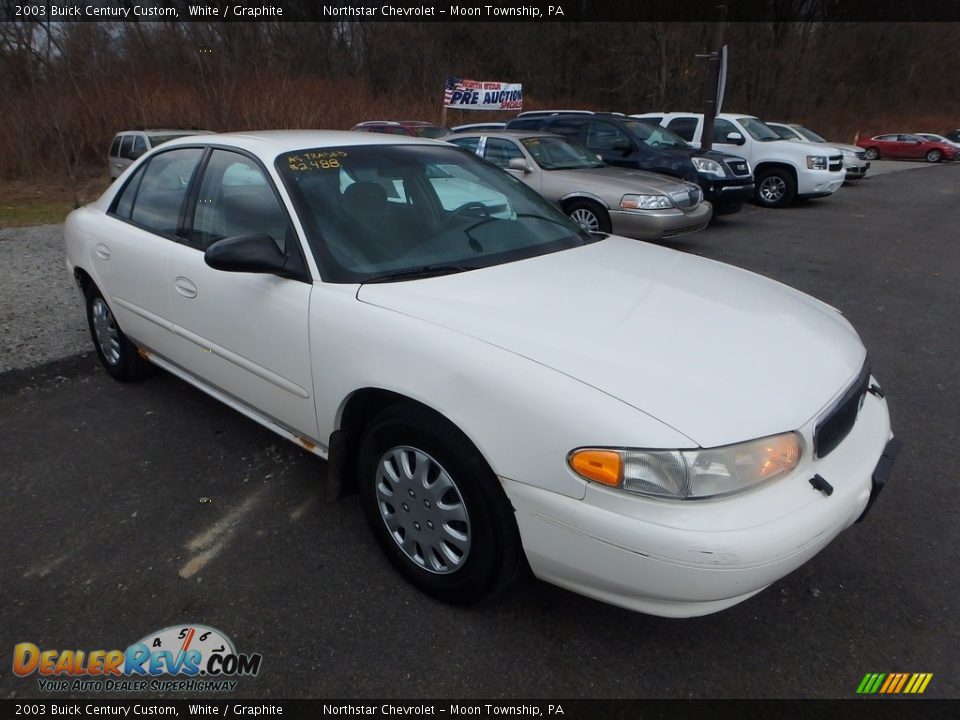 2003 Buick Century Custom White / Graphite Photo #5