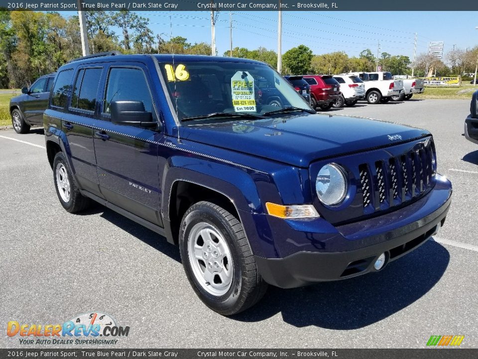 2016 Jeep Patriot Sport True Blue Pearl / Dark Slate Gray Photo #7