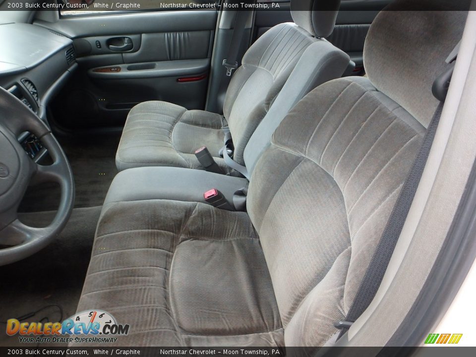 2003 Buick Century Custom White / Graphite Photo #8