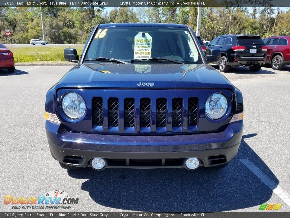 2016 Jeep Patriot Sport True Blue Pearl / Dark Slate Gray Photo #8