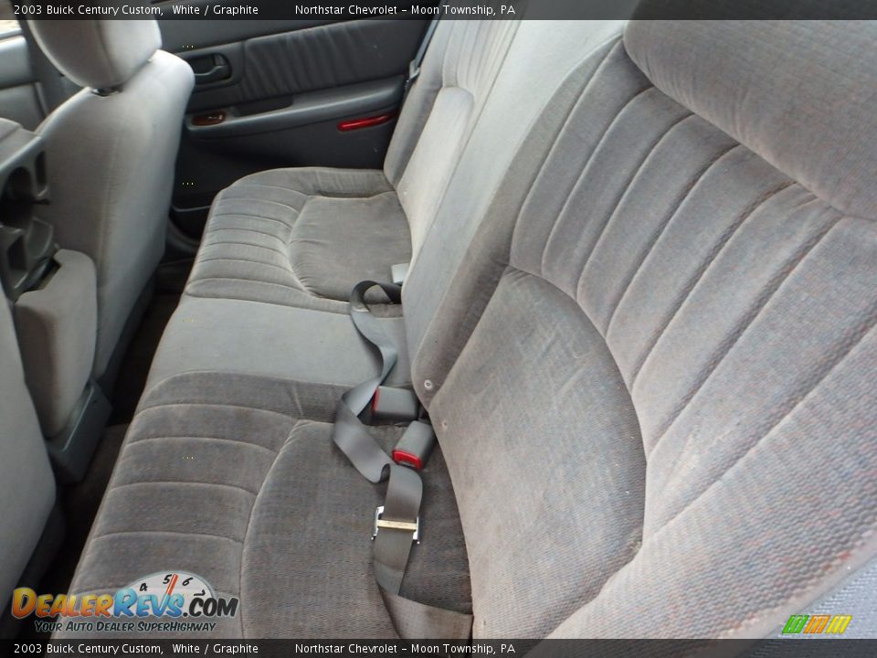 2003 Buick Century Custom White / Graphite Photo #9