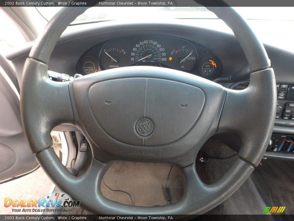 2003 Buick Century Custom White / Graphite Photo #15