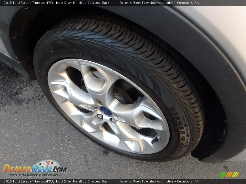 2015 Ford Escape Titanium 4WD Ingot Silver Metallic / Charcoal Black Photo #10