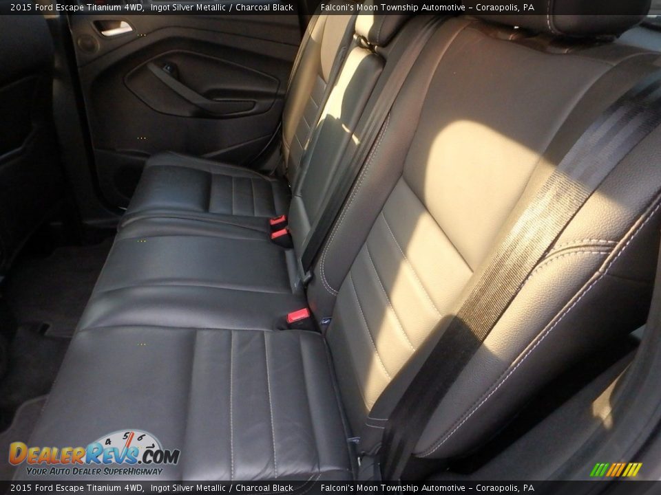 2015 Ford Escape Titanium 4WD Ingot Silver Metallic / Charcoal Black Photo #16