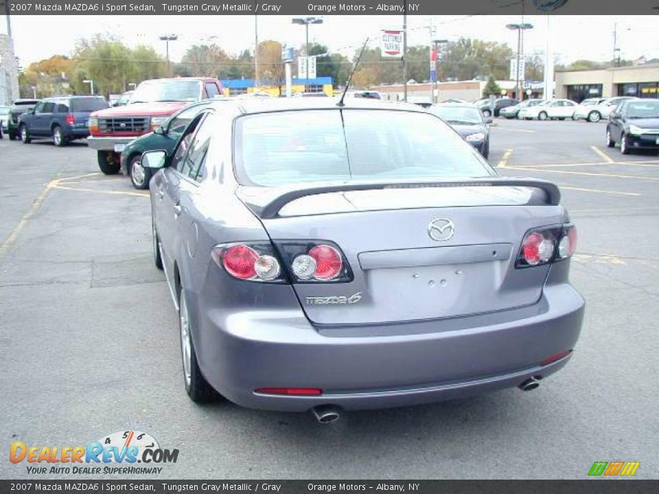 2007 Mazda MAZDA6 i Sport Sedan Tungsten Gray Metallic / Gray Photo #4