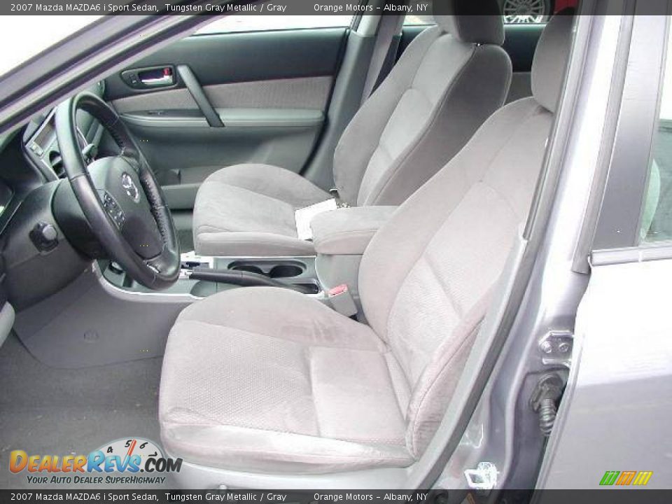 2007 Mazda MAZDA6 i Sport Sedan Tungsten Gray Metallic / Gray Photo #7