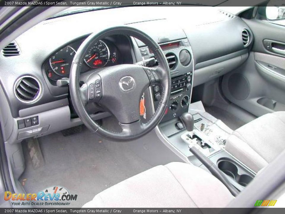 2007 Mazda MAZDA6 i Sport Sedan Tungsten Gray Metallic / Gray Photo #8
