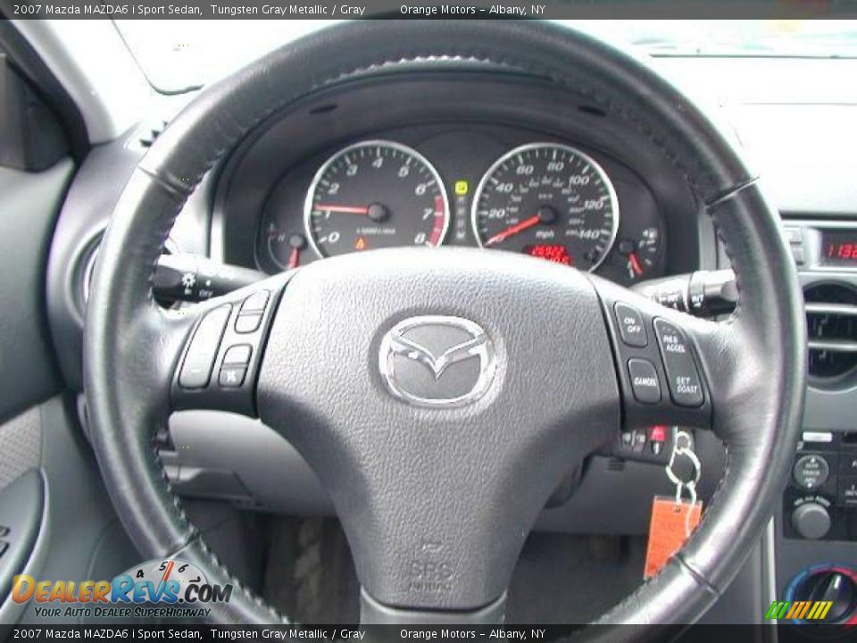 2007 Mazda MAZDA6 i Sport Sedan Tungsten Gray Metallic / Gray Photo #11