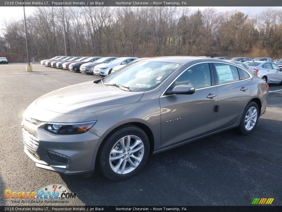 2018 Chevrolet Malibu LT Pepperdust Metallic / Jet Black Photo #1