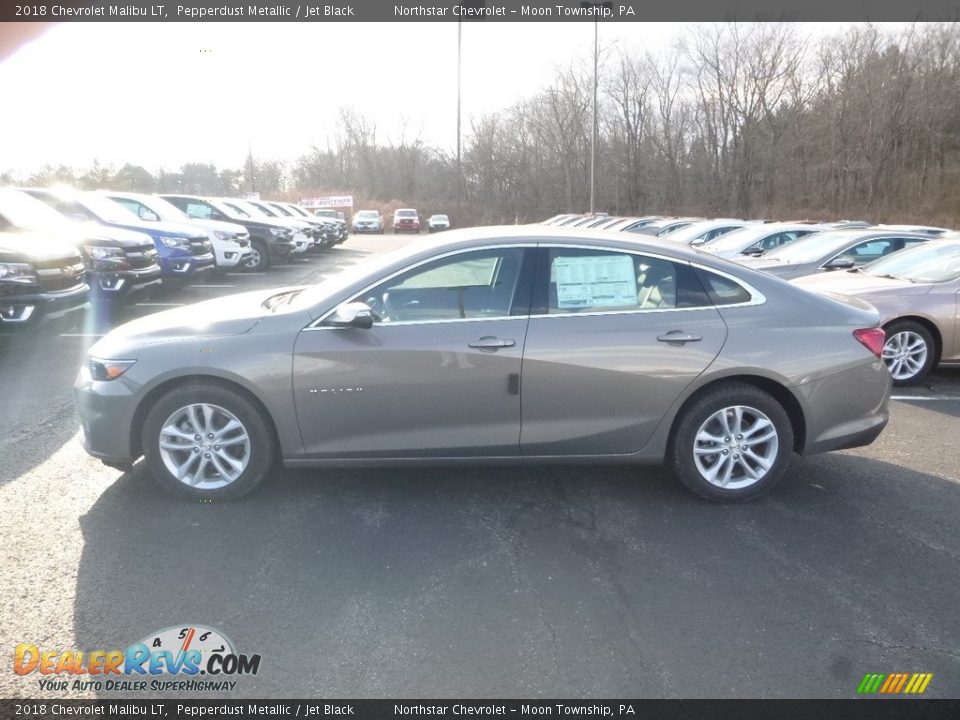 2018 Chevrolet Malibu LT Pepperdust Metallic / Jet Black Photo #2