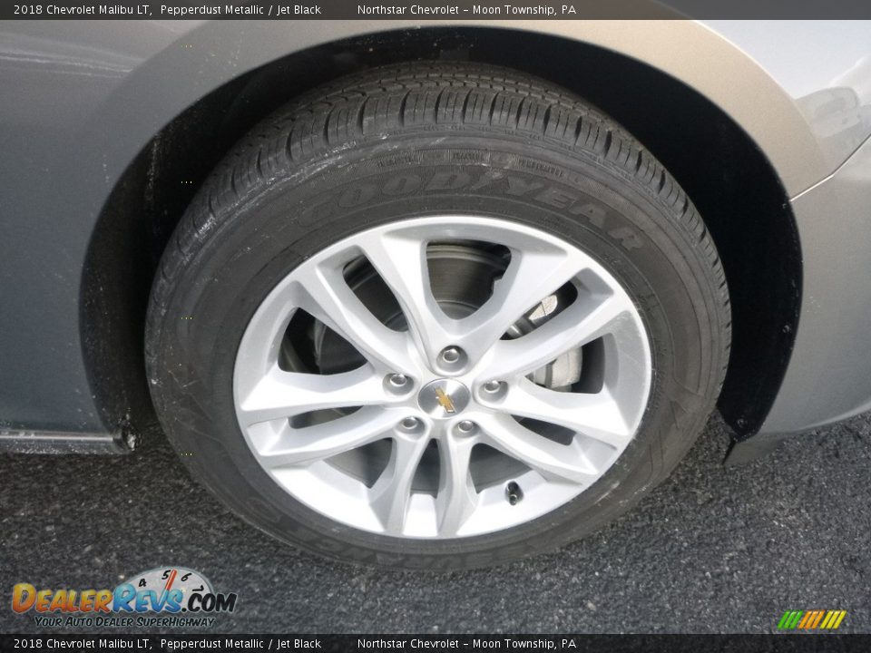 2018 Chevrolet Malibu LT Pepperdust Metallic / Jet Black Photo #9