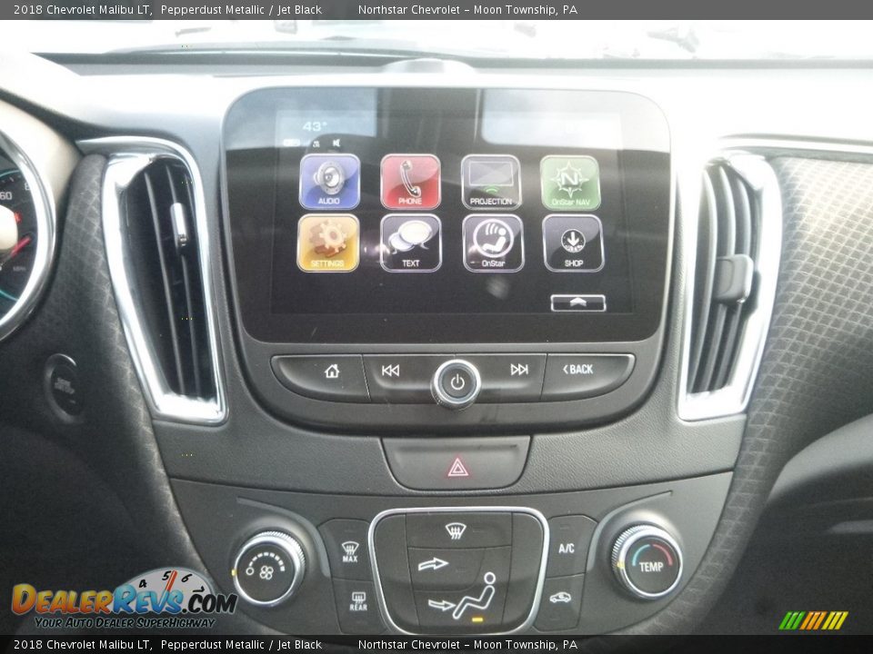 2018 Chevrolet Malibu LT Pepperdust Metallic / Jet Black Photo #17