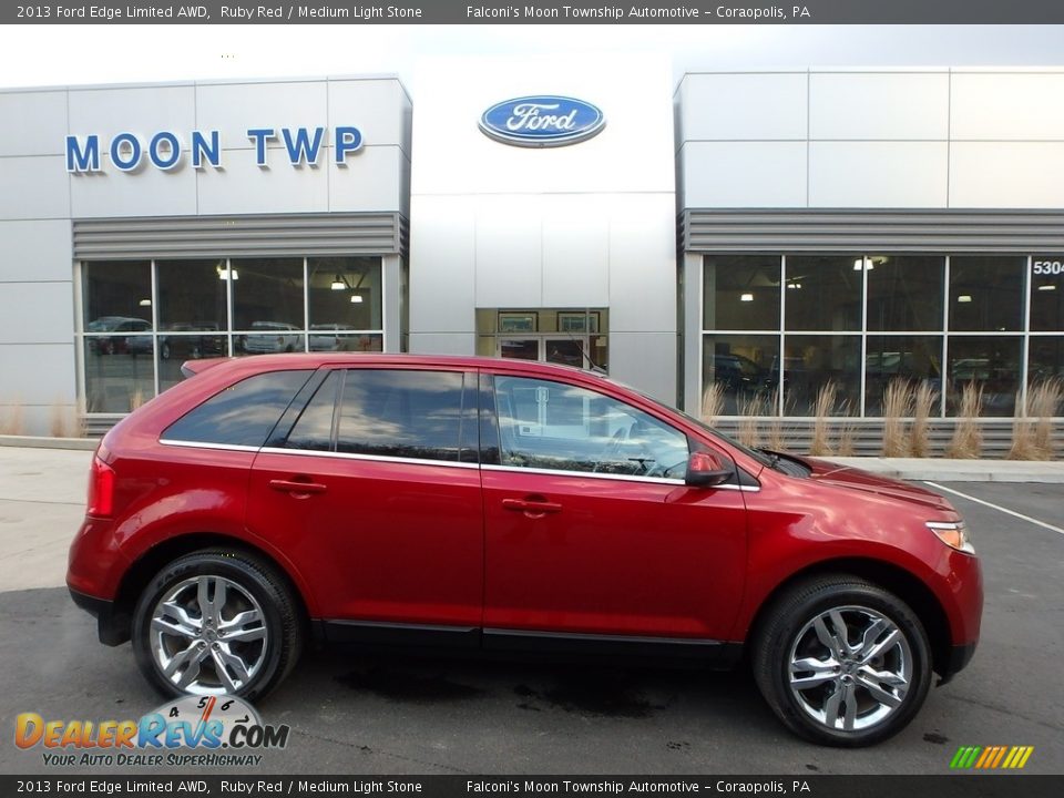 2013 Ford Edge Limited AWD Ruby Red / Medium Light Stone Photo #1