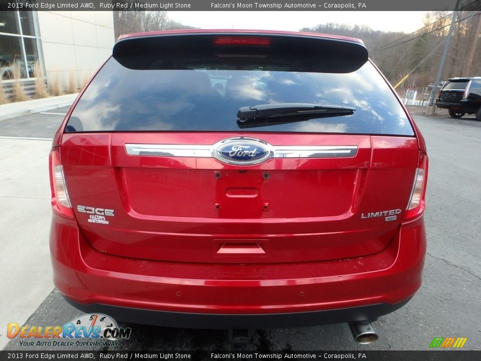 2013 Ford Edge Limited AWD Ruby Red / Medium Light Stone Photo #3