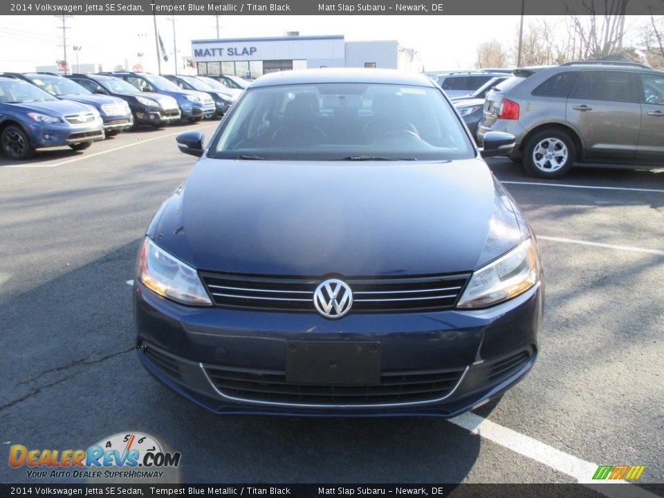 2014 Volkswagen Jetta SE Sedan Tempest Blue Metallic / Titan Black Photo #3