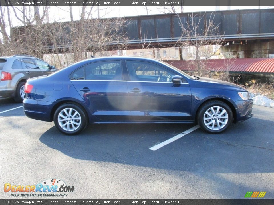 2014 Volkswagen Jetta SE Sedan Tempest Blue Metallic / Titan Black Photo #5