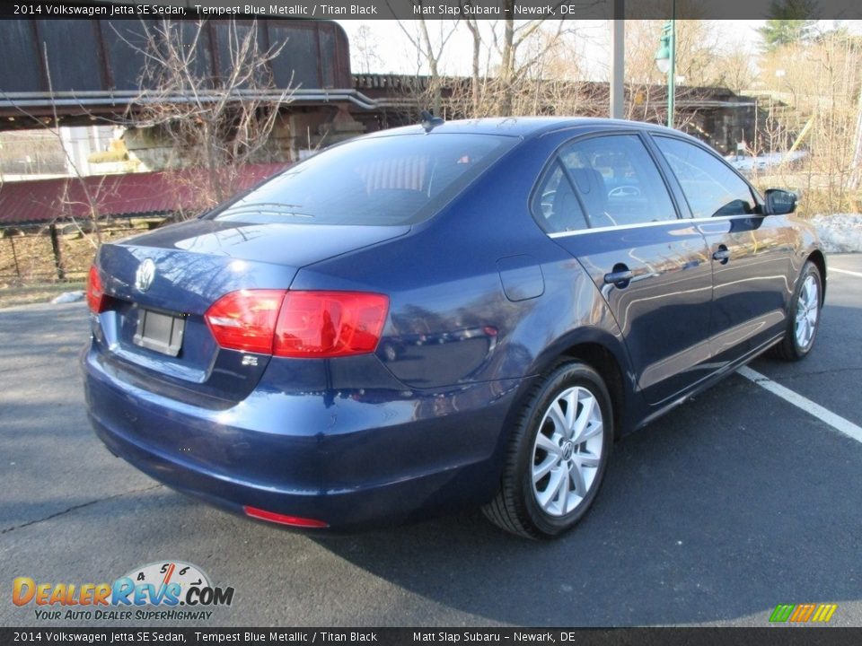 2014 Volkswagen Jetta SE Sedan Tempest Blue Metallic / Titan Black Photo #6