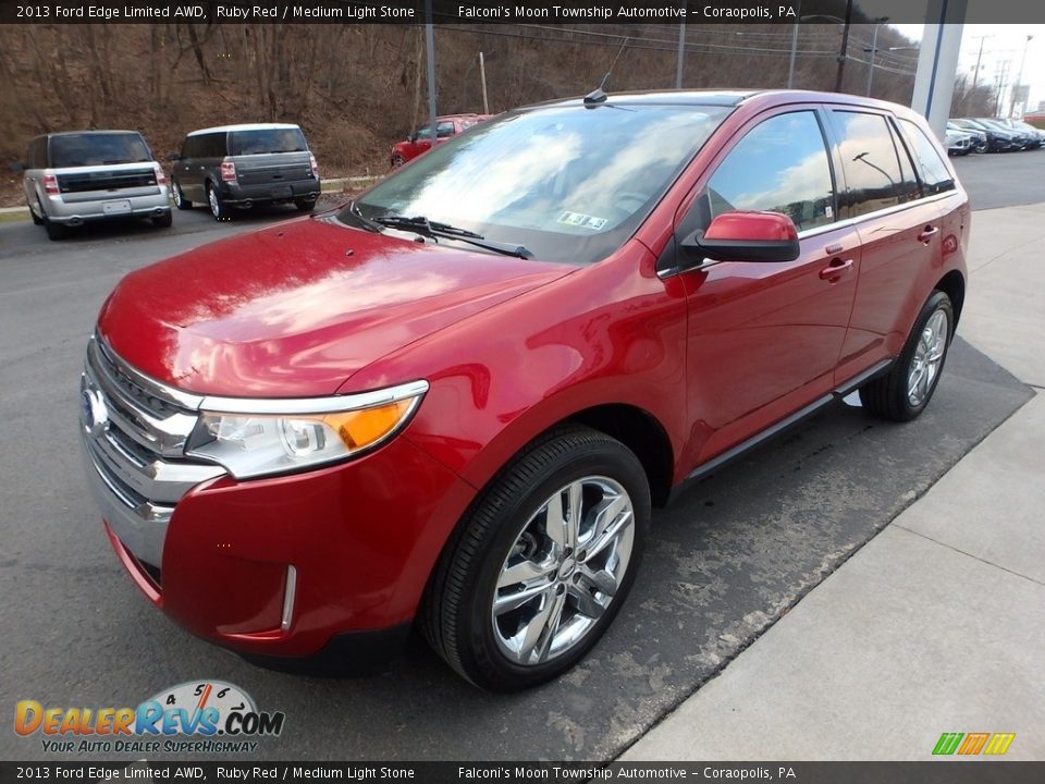 2013 Ford Edge Limited AWD Ruby Red / Medium Light Stone Photo #7