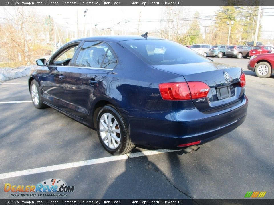 2014 Volkswagen Jetta SE Sedan Tempest Blue Metallic / Titan Black Photo #8