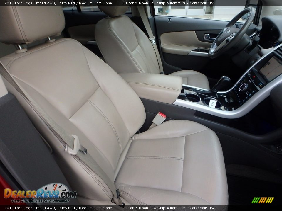 2013 Ford Edge Limited AWD Ruby Red / Medium Light Stone Photo #11