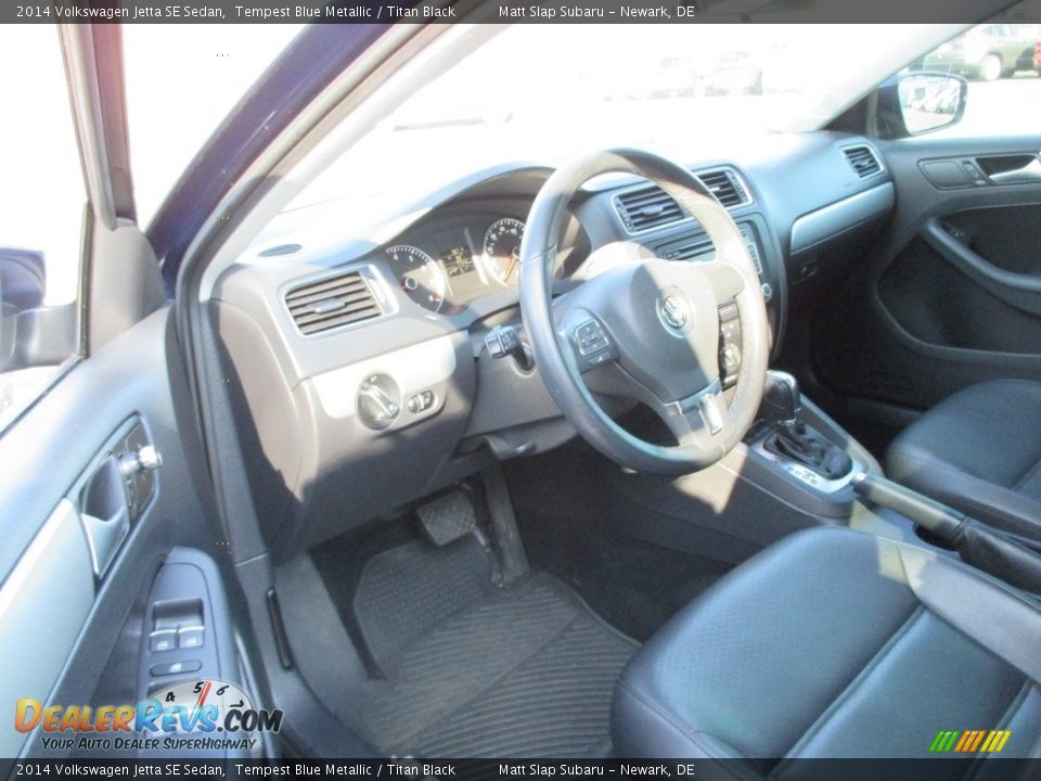 2014 Volkswagen Jetta SE Sedan Tempest Blue Metallic / Titan Black Photo #11