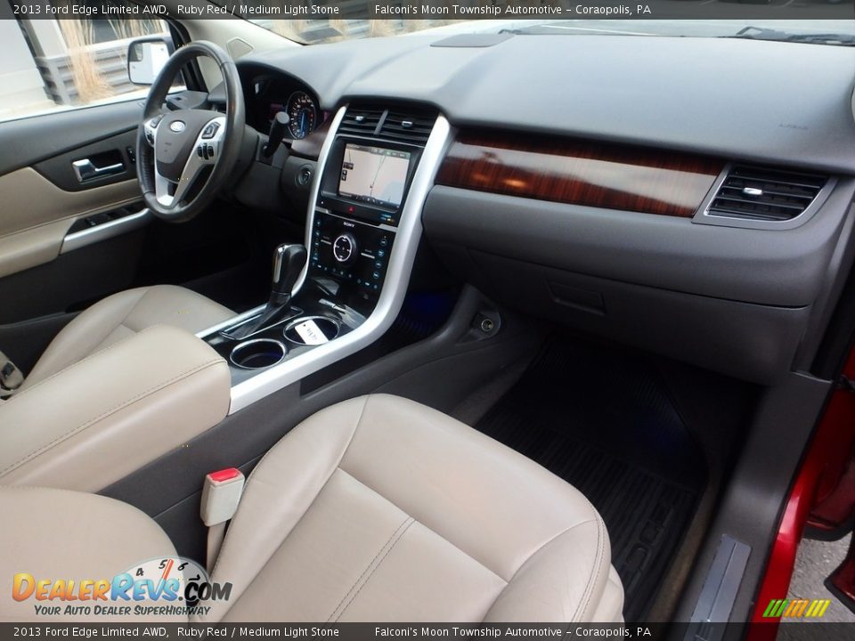 2013 Ford Edge Limited AWD Ruby Red / Medium Light Stone Photo #12
